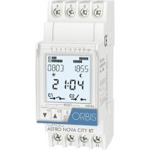 Orbis - Zeitschalttechnik astro nova city 230 v Hutschienen-Zeitschaltuhr digital 230 v/ac