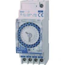 Zeitschalttechnik duo d 230 v Programmateur horaire pour rail analogique 230 v/ac - Orbis