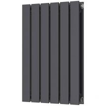 Bravo Double Designer Horizontal Radiator 600mm h x 410mm w - Anthracite - Orbit