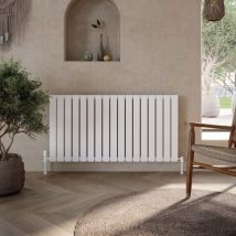 Orbit - Bravo Single Designer Horizontal Radiator 600mm h x 1158mm w - White