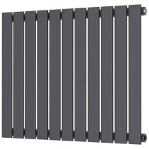 Orbit - Bravo Single Designer Horizontal Radiator 600mm h x 750mm w - Anthracite