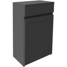Classica Traditional Back to Wall wc Unit 500mm Wide - Charcoal Grey - Orbit