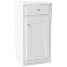 Orbit Classica Traditional Side Cabinet 400mm Wide 1-Drawer and 1-Door - Chalk White