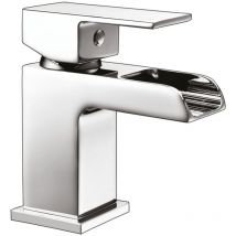 Orbit - Neto Mini Mono Basin Mixer Tap with Push Button Waste - Chrome