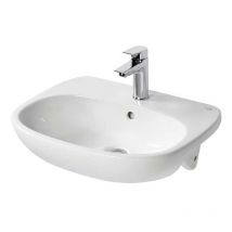 Orchard - Ideal Standard Tesi Semi-Recessed Countertop Basin 550mm Wide - 1 Tap Hole