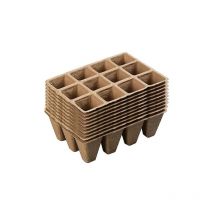 Jormftte - orchid10pcs 120 cells Seedling Starter Tray Plant Germination Nursery Box Nursery Cup Organic Biodegradable Pot for Gardening Planting