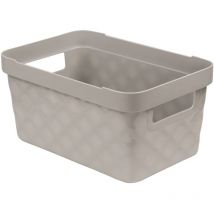 Ordinett - Kubica Box 4.5L, Polipropilene, Grigio Chiaro, Medio