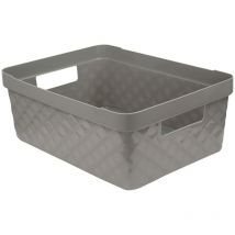 Scatola in Plastica, Grigio Scuro, Medio - Ordinett