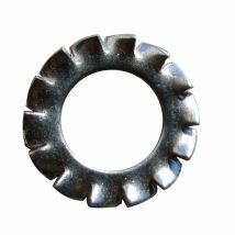 20 Rondelle Elastiche Dentellateesterne M.6 In Acciaio Zincato - Oreca