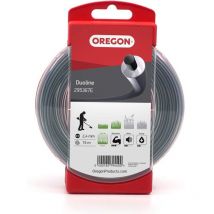 Runder Duoline Freischneider-faden Transparent/schwarz Ø2,4mm/15m Oregon 295367e