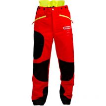 Oregon - Schnittschutzhose Waipoua Rot/Schwarz/Gelb Gr. xxl