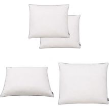 Oreiller 2 pcs Remplissage de duvet 70 x 60 cm Blanc - oreiller - oreillers - Home & Living - Blanc