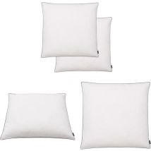 Oreiller 2 pcs Remplissage de duvet 80 x 80 cm Blanc - oreiller - oreillers - Home & Living - Blanc