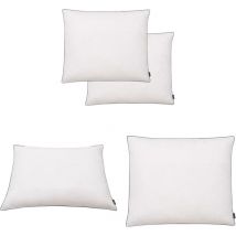 Oreiller 2 pcs Remplissage de duvet léger 70 x 60 cm Blanc - oreiller - oreillers - Home & Living - Blanc