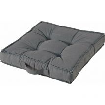 Fabotex - Oreiller carré en coton rembourré 50x50 cm avec poignée de salon Grey - Grey