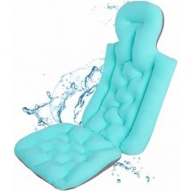 Yzmrbdqc - Oreiller de baignoire complet avec 10 ventouses puissantes, mise à niveau et allongement du coussin de baignoire, oreiller de baignoire