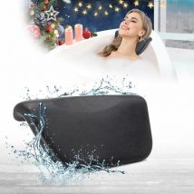 Oreiller de bain, oreiller de bain élégant en polyuréthane avec ventouses, appui-tête pour baignoire, spa, bain à remous, appui-tête ergonomique pour
