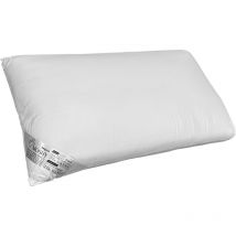 Oreiller de sécurité en fibres vierges à 100 % : hauteur et fermeté élevées avec tissu doux au toucher velours et double couverture 150cm