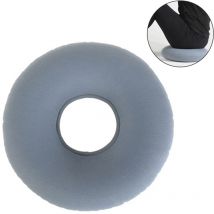 Oreiller de siège gonflable portable pour hémorroïdes, gris