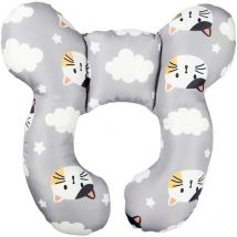 Oreiller de voyage pour bébé pour la tête et le cou Oreiller pour poussette, siège auto, voyage (hibou), Ensoleillé