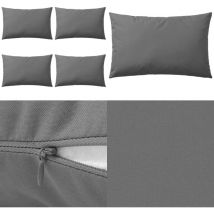 Oreiller d'extérieur 4 pièces 60 x 40 cm Gris - oreiller d'extérieur - oreillers d'extérieur - Home & Living - Gris
