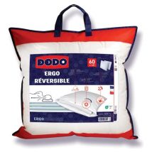 Oreiller Dodo ergonomique anti-acariens à mémoire de forme - 60 x 60 cm - coeur adapt