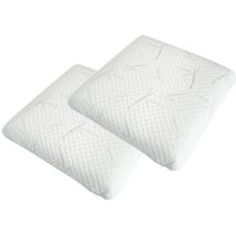 Olympe - Literie Lot De 2 Oreillers 60x60 Cm Serenite Mousse Avec Mémoire De Forme