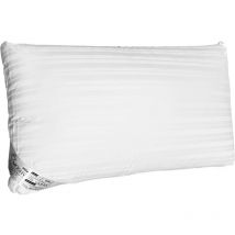 Oreiller Elite à double couverture en fibre blanche Ergotex multicouche pour lit de chambre à coucher 150 cm
