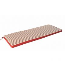 Gardeness - Oreiller en polyester amovible et imperméable 150x45 cm Red - Red