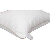 Oreiller "Fjord Grand Hotel" Moelleux Com'Duv Satin de coton rayé Lestra - Taille d'oreiller: Oreiller 50 x 70 cm