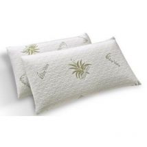 Cuscino avec Housse en Aloès et Rembourrage en Polyester 50x80