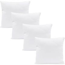 Oreiller matelassé en Microfibre 40x40 cm – Oreiller lit de Couchage Oreiller Blanc Oreiller de Remplissage Blanc - Ensemble de 4 pièces