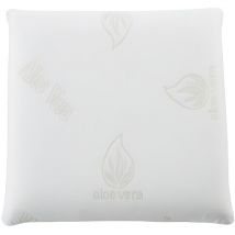 Oreiller mémoire de forme douceur d' aloe vera de naturea - 60 x 60 cm