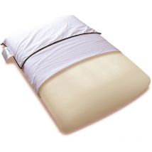 Oreiller mousse mémoire végétale et taie d'oreiller percale Someo 40x60