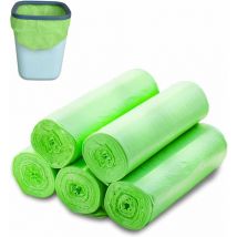 Organic trash bags 30 liters, 100 pieces, tear-proof trash bags, kitchen food trash bags, 100% compostable and biodegradable bags, corn starch trash