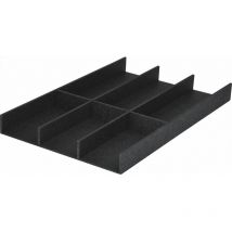 OrganiQ Besteckeinsatz - Einsatz für Besteck Naturfasern schwarz - Rockenhausen