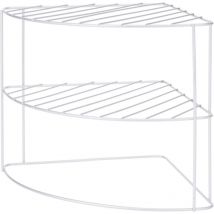 Storage Solutions - Organisateur d'angle pour plan de travail de cuisine pour assiettes, en métal, 23 x 23 x 21 cm.