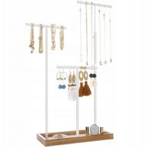 Organisateur de bijoux pour boucles d'oreilles. Support à bijoux réglable en métal
