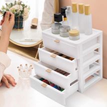 Organisateur De Bureau De Boîte De Rangement De Bureau Avec Des Tiroirs De Tiroir