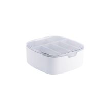 Organisateur de câbles - Organisateur de tiroir Accessoires de gestion électronique Comptoir de bureau Plastique transparent(gris)