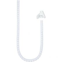 Organisateur de câbles flexible 25mm 2m White Nanocable 10.36.0002-w