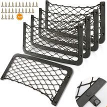 Organisateur de coffre de voiture 5 pièces 3618 cm, organisateur de poche d'accessoires multifonctionnel pour vaisselle, bateau, maison (avec