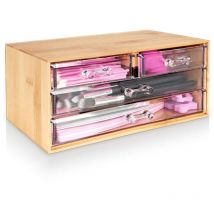 Eleganza - Organisateur de cosmétiques avec quatre tiroirs transparents