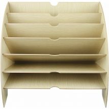Organisateur de Fichiers, Trieur en Bois Classement Papier Bureau Rangement pour Papier A4, Magazine et Document(36.5 28 28cm)