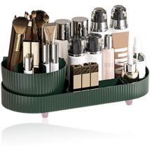 Organisateur de maquillage rotatif, présentoir de cosmétiques, support de soins de la peau pour comptoir, vanité, bureau (sans couvercle)