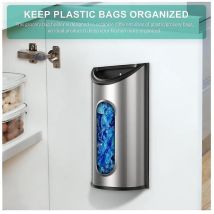 Feiyue - Organisateur de sacs en plastique Support de sac d'épicerie pour sacs en plastique Support de sac poubelle