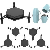 Organisateur de Tasses à café, Empileur de 6 Tasses à café, Tasses à café Empilables, Rangement de Tasses, Tasses à thé et Tasses à café dans