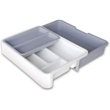 Organisateur de tiroir de cuisine - Organisateur extensible pour couverts/porte-ustensiles et plateau à couverts