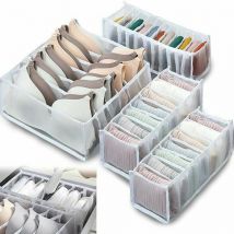 Organisateur De Tiroir Sous Vetement, Boîte De Rangement Soutien Gorge Organisation Sous Vetement Pliable Drawer Divider Organizer Rangement à