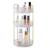 Organisateur Maquillage Rotatif, Rangement Maquillage Rotatif 360°, Organisateur de Cosmétiques, Présentoir Cosmétique, Organisateur de Parfum pour